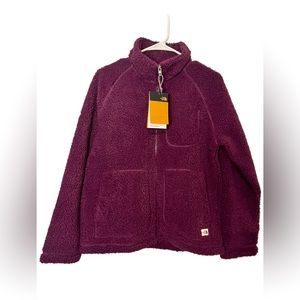 North Face Ridge Fleece Full Zip Jacket Size Small in Blackberry Wine